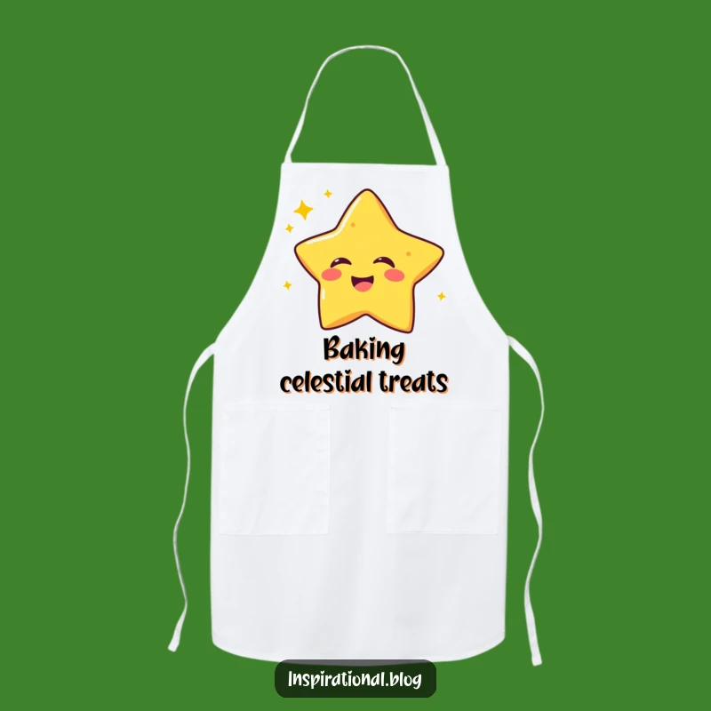 Funny Laughing Star Apron: Cook with Cosmic Giggles and Stellar Flair