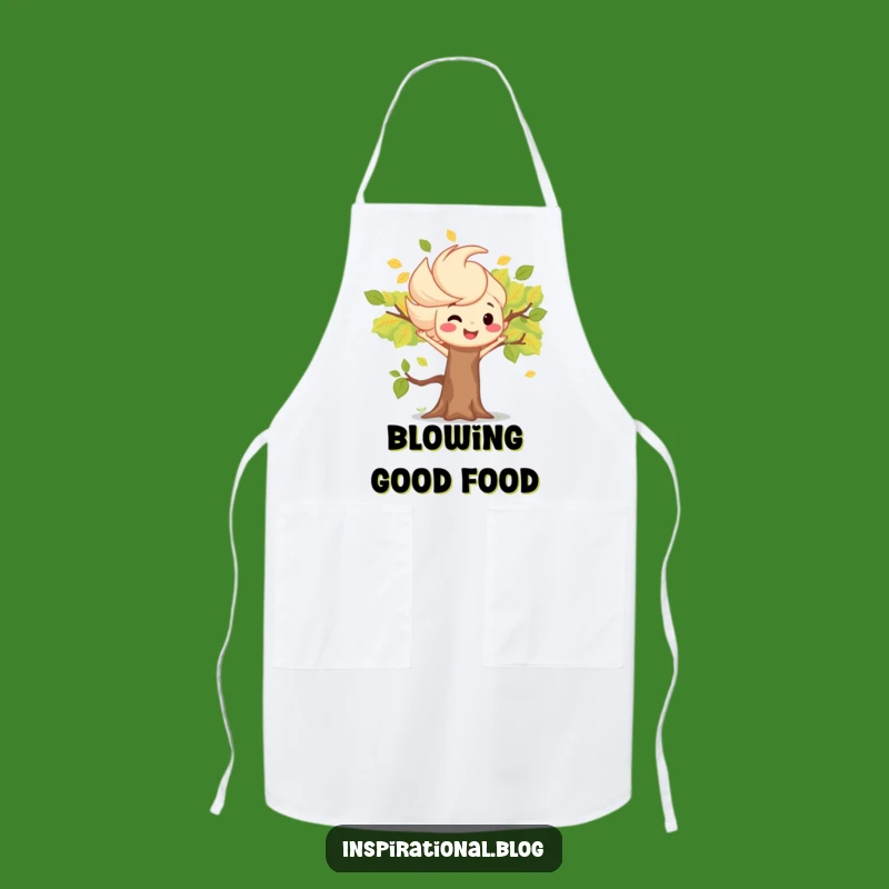 Funny Cooking Wind Gust Apron - Chef's Smiling Tree Gift