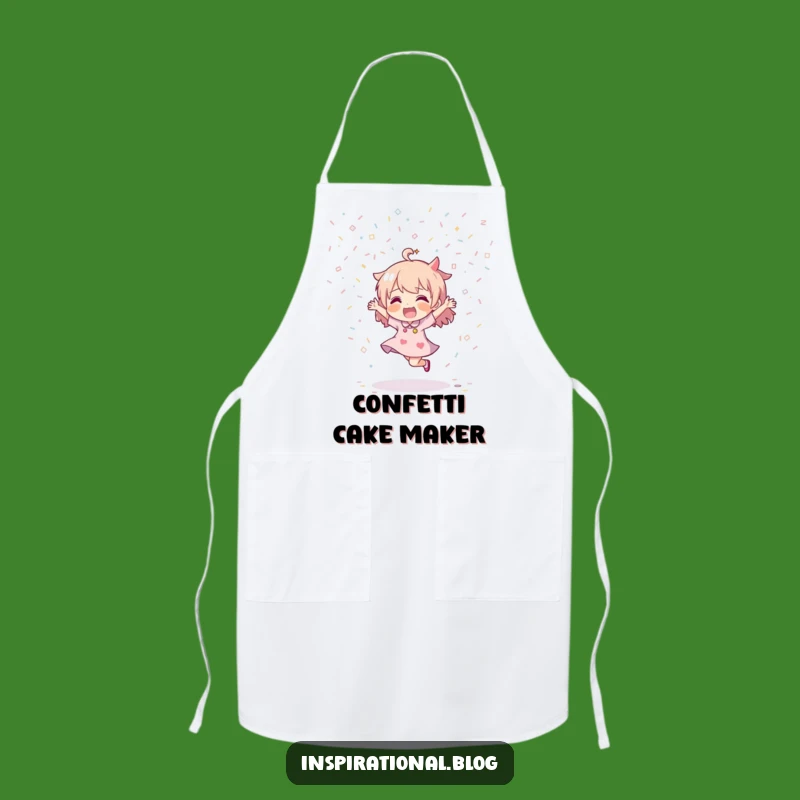 Funny Confetti Dance Chef Apron: Cook with Festive Flair and Humor