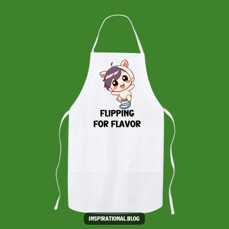 Funny Bouncing Character Apron: Cook with Excitement and Spring Rider Fun