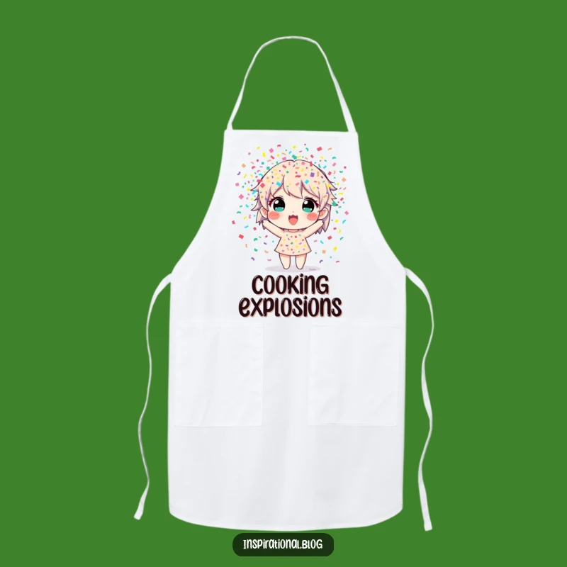 Funny Confetti Chef Apron: Party in the Kitchen