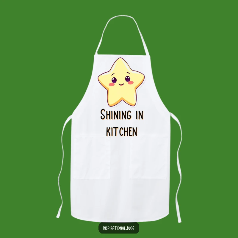Funny Cute Star Apron: Bright Shining Character Kitchen Wear, Great Funny Gift