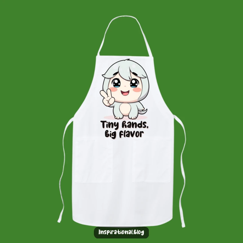 Funny Encouraging Hand Apron - Cook with Kindness and Smiles!