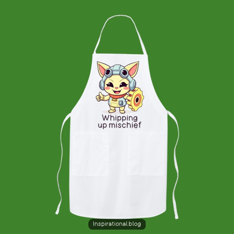 Funny Gear Character Apron: Work with a Smile, Perfect Funny Gift!
