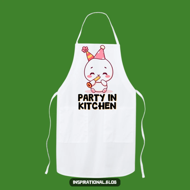 Funny Kawaii Party Apron - Kazoo Kitchen Fun, Great Funny Gift