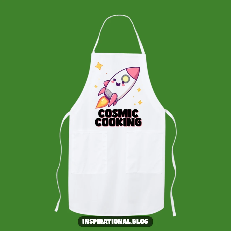 Funny Rocket Ship Apron - Blast Off Your Cooking Adventures Gift