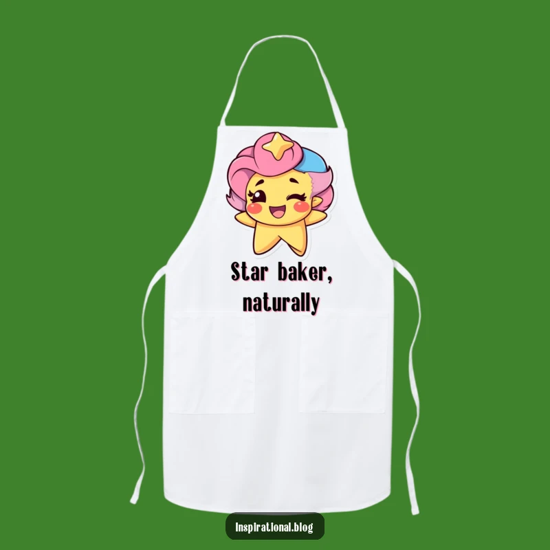 Funny Star Winking Apron: Cook with Pride and Celestial Humor, a Funny Gift!