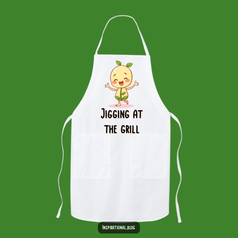 Funny Cheery Seedling Apron: Dance in the Kitchen, Perfect Funny Gift!