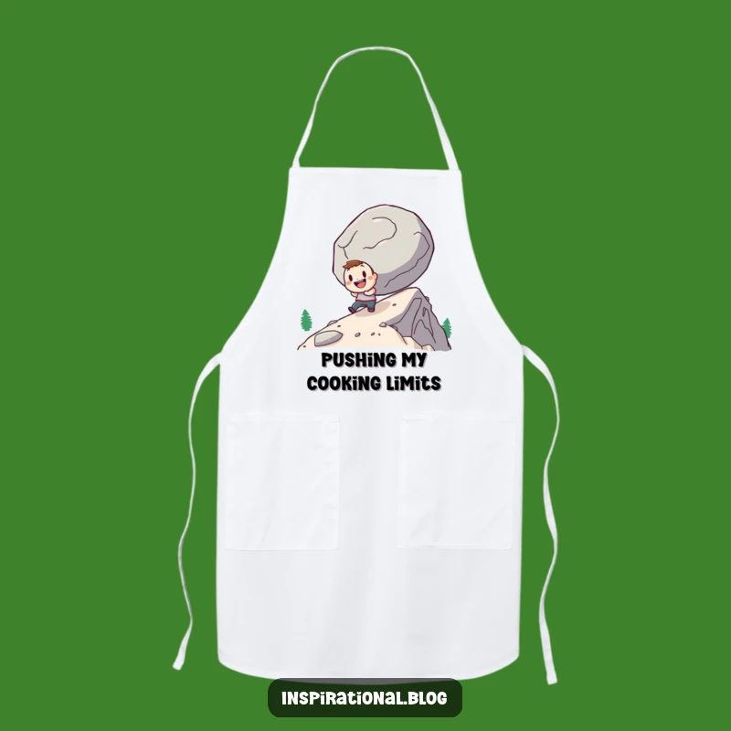 Funny Determined Hero Apron: Tackle Tasks with a Smile!