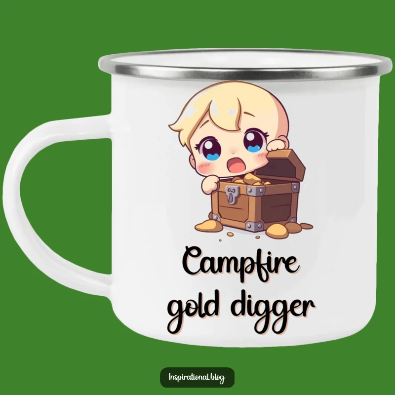 Durable Funny Treasure Discovery Camping Mug: Adventure Fuel with Humor