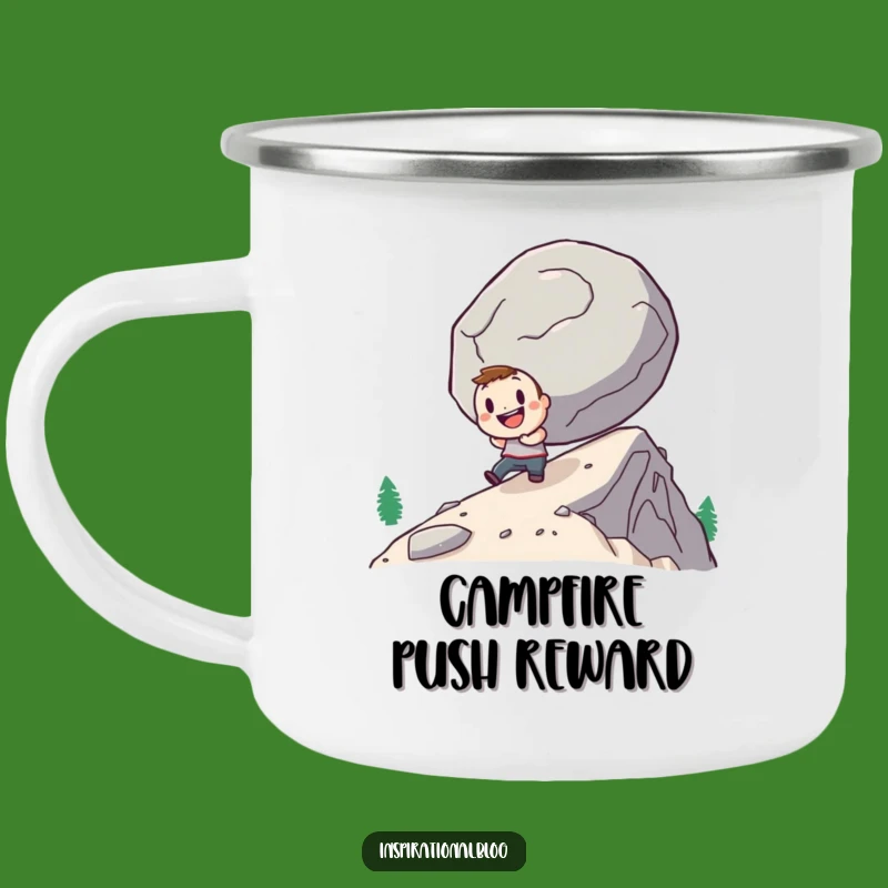Funny Determined Hero Camping Mug: Fuel Your Uphill Journey