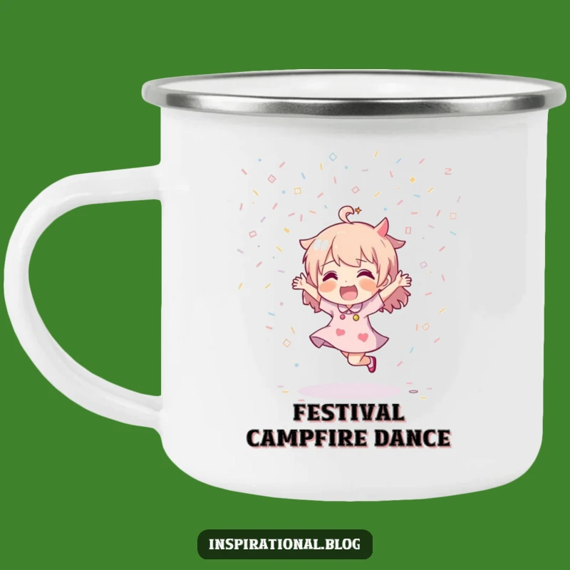 Durable Funny Confetti Dance Camping Mug: Adventure Fuel for Party Lovers