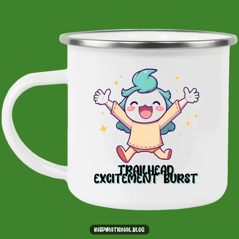Durable Funny Sparkle Leap Camping Mug: Adventure with Exuberant Cheer