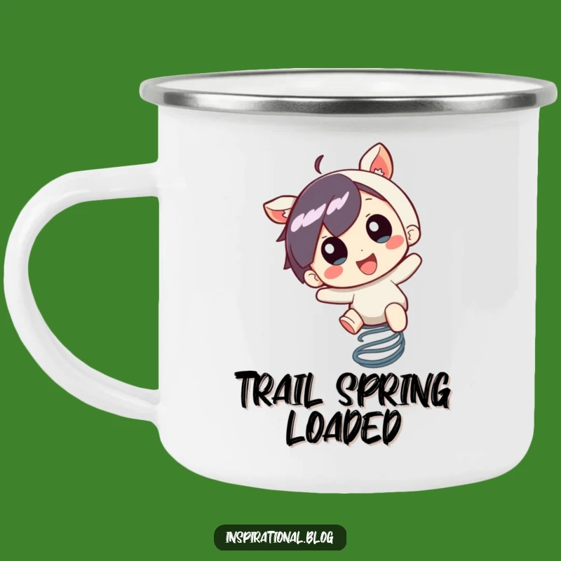 Funny Bouncing Character Camping Mug: Sip with Excitement on Your Adventures