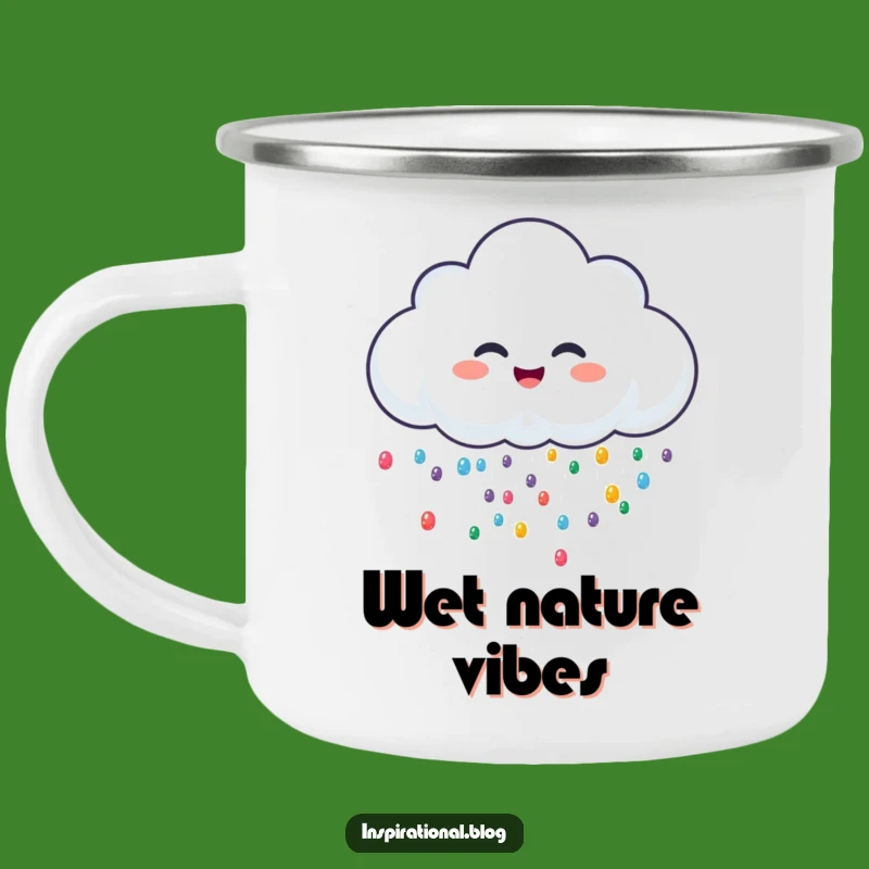 Funny Camp Cloud Mug: Giggle by the Fire, Sprinkle Warmth, Great Outdoor Gift!