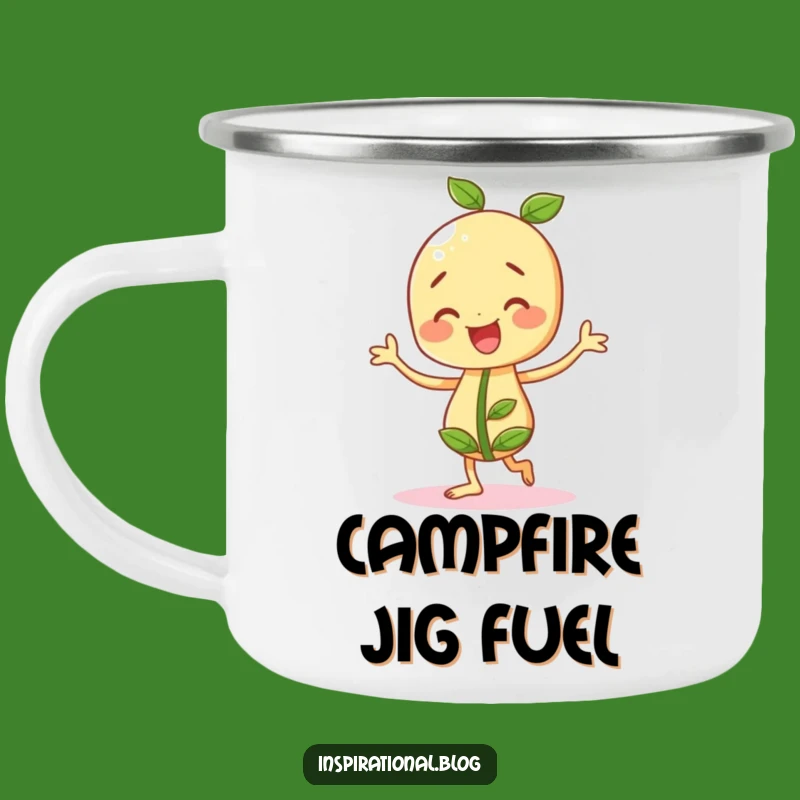 Funny Cheery Seedling Camping Mug: Dance Around the Campfire, Terrific Gift!