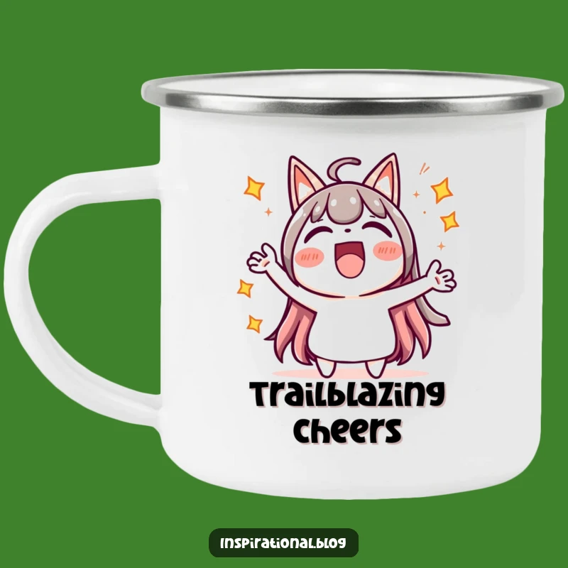 Funny Kawaii Cheering Camping Mug - Starburst Adventure Cup, Great Funny Gift