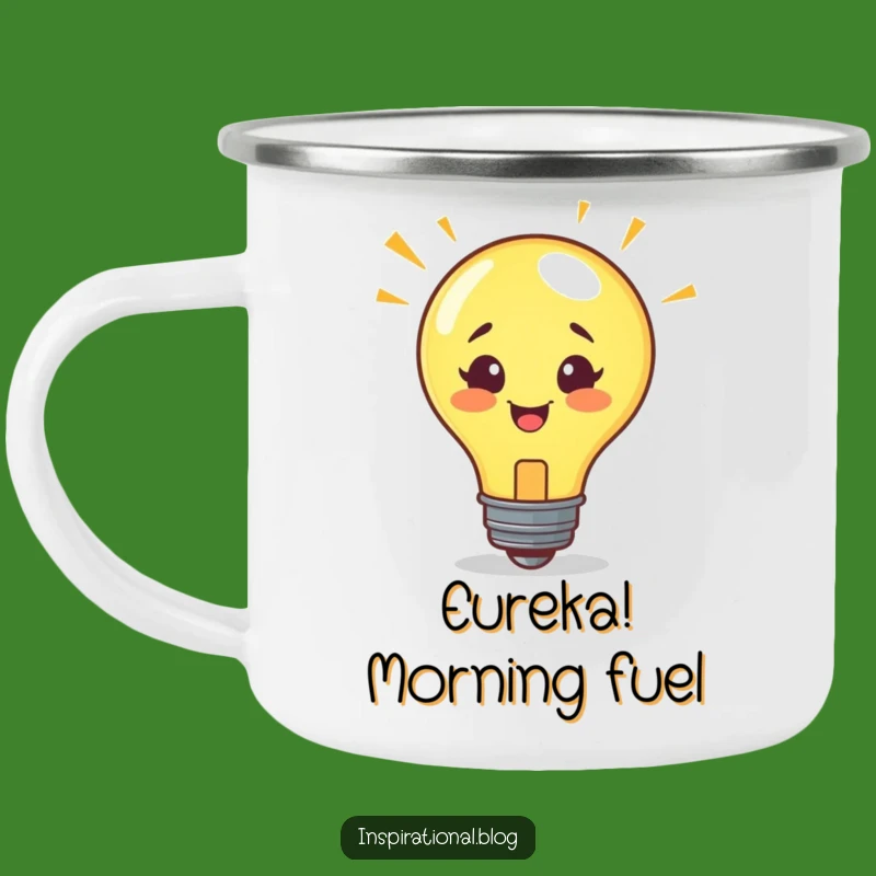 Funny Lightbulb Idea Camping Mug: Spark Adventures with Great Ideas