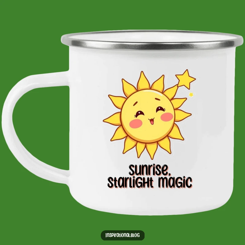 Funny Sun Shooting Star Camping Mug - Durable Celestial Art for Night Sky Views