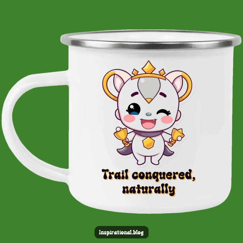 Funny Trophy Camping Mug: Fuel Your Adventures with Beaming Pride.