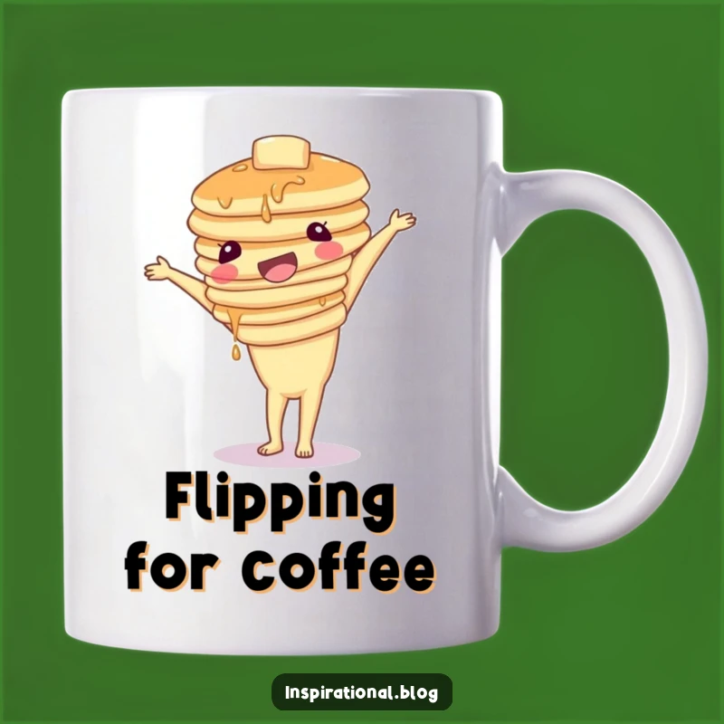 Funny Pancake Handstand Mug: Breakfast Balance & Hilarious Gift