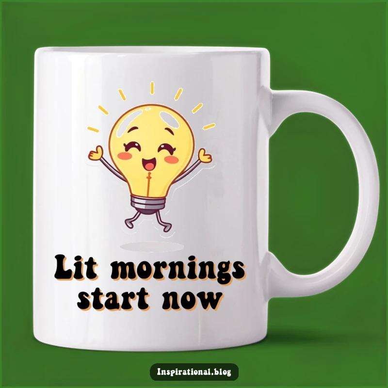 Funny Bright Idea Mug: Dance with Joy, The Perfect Lightbulb Funny Gift!