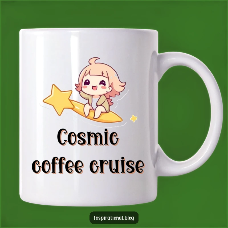 Funny Giggling Star Rider Mug: Whimsical Wonder Gift for a Magical Friend