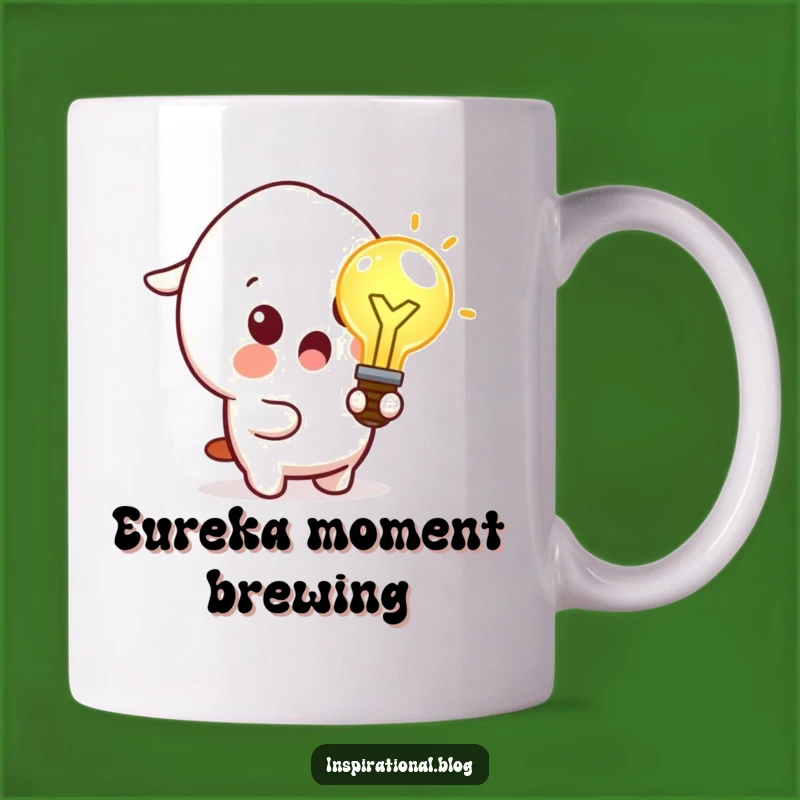 Funny Idea Bulb Mug: Eureka Moment!, Perfect Funny Gift!