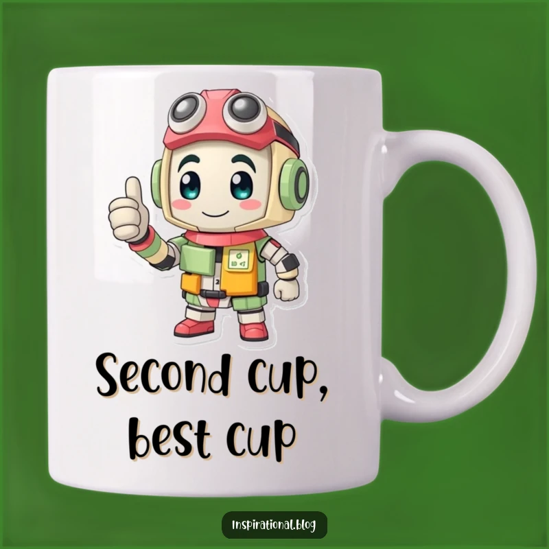 Funny Recycled Parts Mug - Eco-Hero Thumbs Up Gift