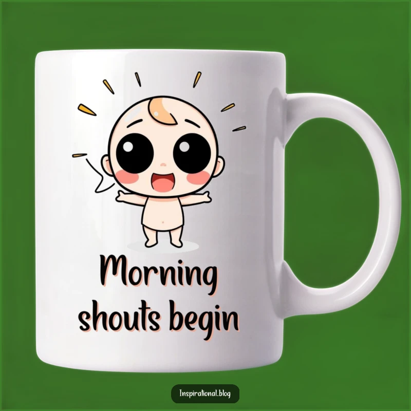 Funny Speech Bubble Mug: Exclamations of Joyful, Exciting Gifts