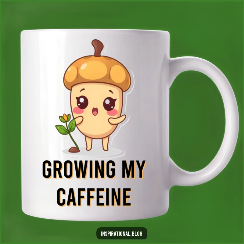 Funny Surprised Acorn Mug: A Little Sprout of Joyful Surprise Gift