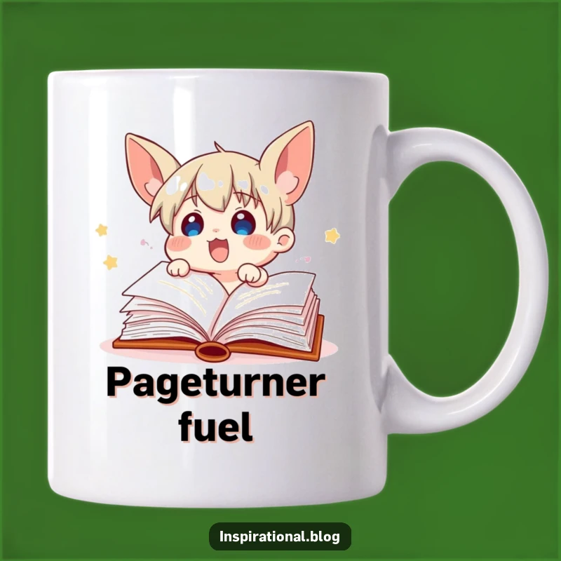 Funny Book Character Mug: Fluttering Pages of Excitement, Perfect Gift!