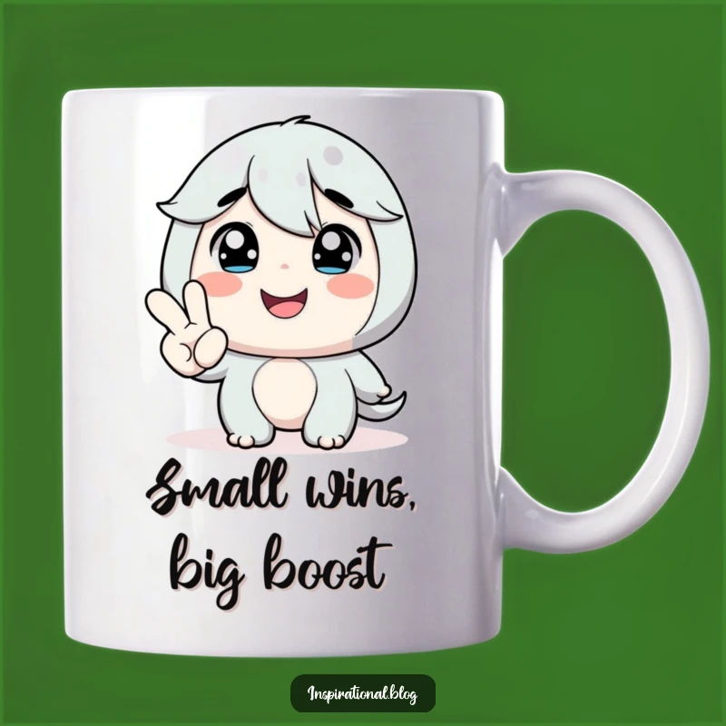 Funny Encouraging Hand Mug - Sip Positivity Daily!