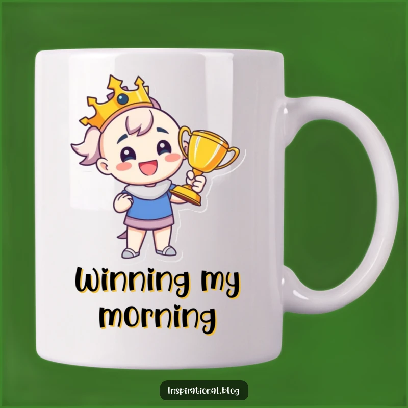 Funny Trophy Winner Mug: Hilarious Champion Character Gift Idea