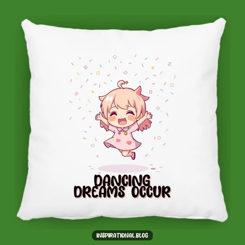 Cozy Funny Confetti Dance Pillow: Snuggle Up with Festive Fun