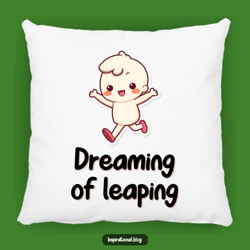 Funny Kawaii Skipping Pillow - Bouncy Step Cushion, Comfy Funny Gift