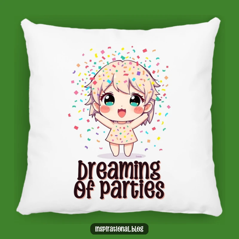 Funny Confetti Burst Pillow: Cozy Celebration Cushion