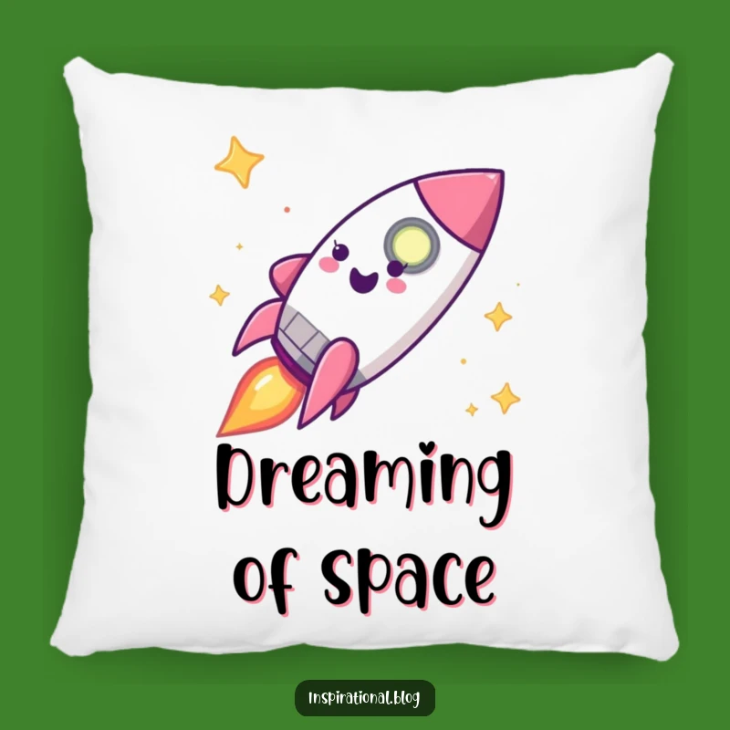 Funny Rocket Ship Pillow - Cozy Comfort for Space Explorers Gift
