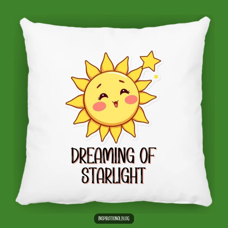 Funny Sun Shooting Star Pillow - Comfy Celestial Art for Dreamy Spaces