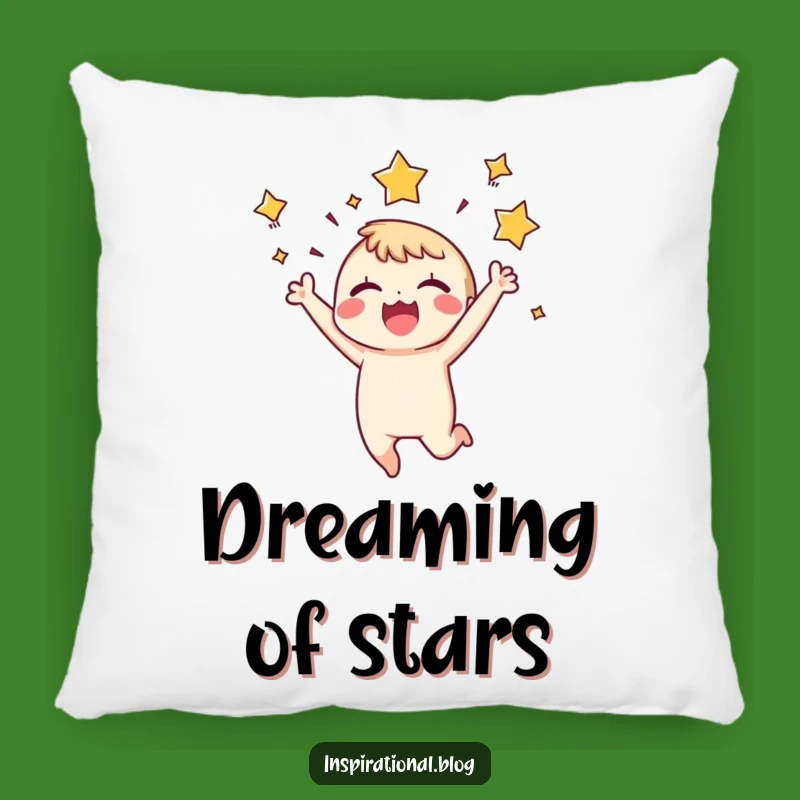 Funny Joyful Character Pillow: Cozy Tiny Leaper, Soft and Hilarious Decor Accent