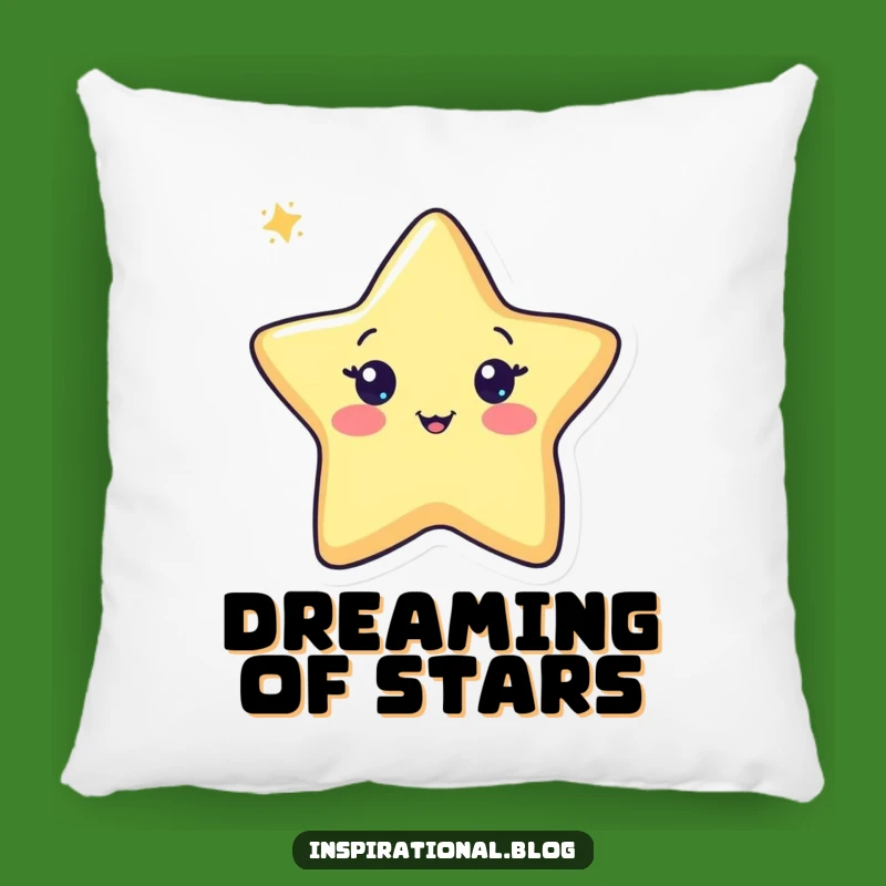 Funny Pen Drawing Star Pillow - Cozy Artist Companion Gift