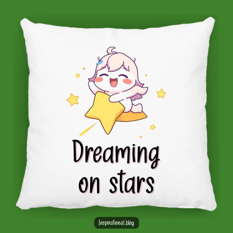 Funny Shooting Star Rider Pillow: Cozy, Joyful Character Comfort Gift!