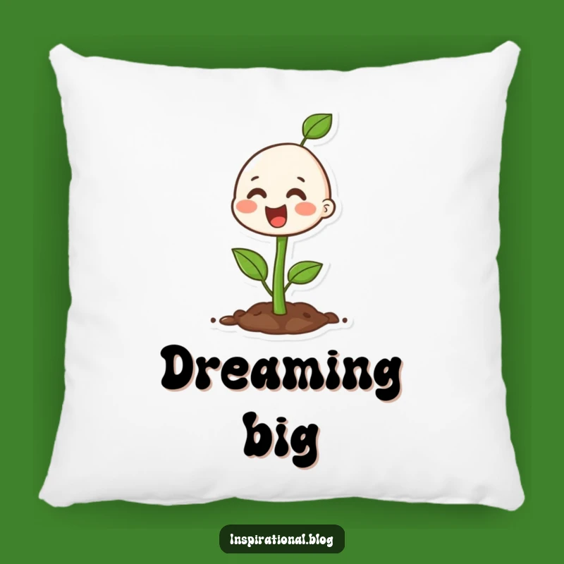 Funny Happy Seedling Pillow - Cozy Comfort for Growth Enthusiasts Gift