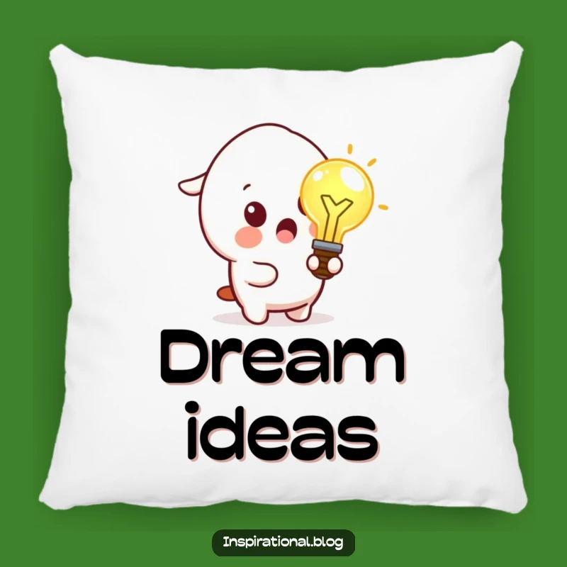 Funny Idea Bulb Pillow: Dream Big, Sweet Funny Gift!