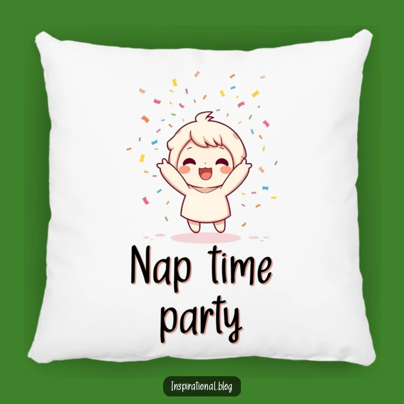 Funny Kawaii Confetti Pillow: Cozy Celebration, Sweet Funny Gift!