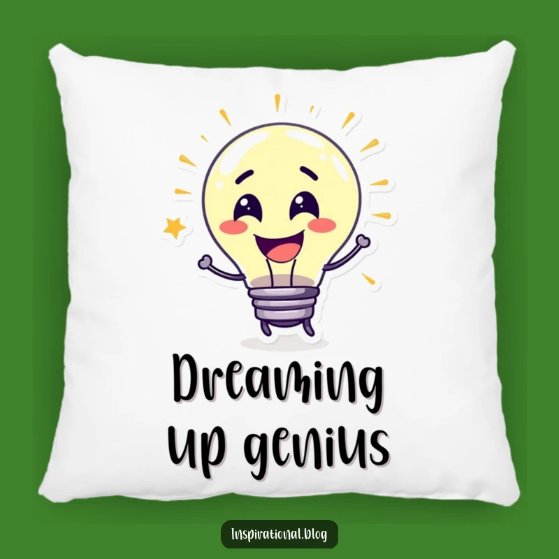Funny Lightbulb Idea Pillow: Cozy Comfort for Bright Minds