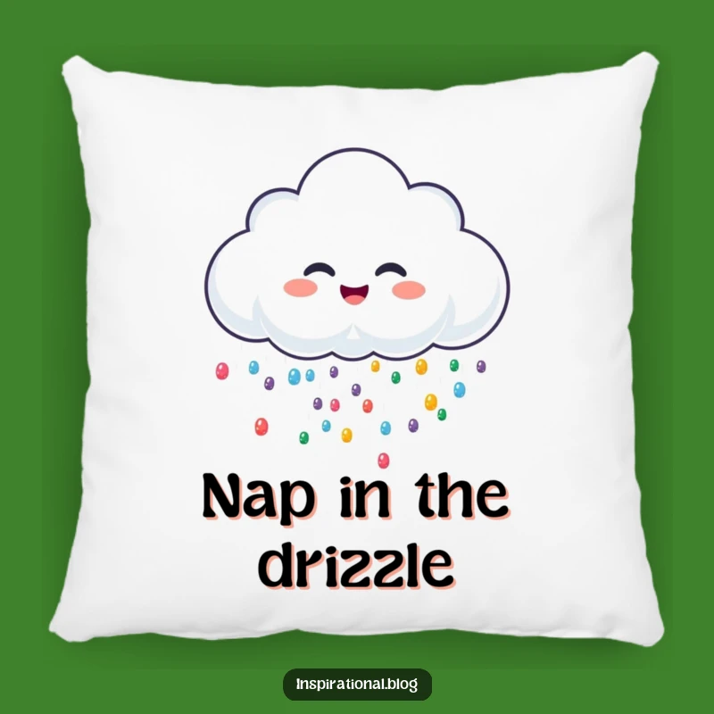 Funny Soft Rain Cloud Pillow: Giggle Cushions, Sprinkle Comfort, Perfect Funny Gift!