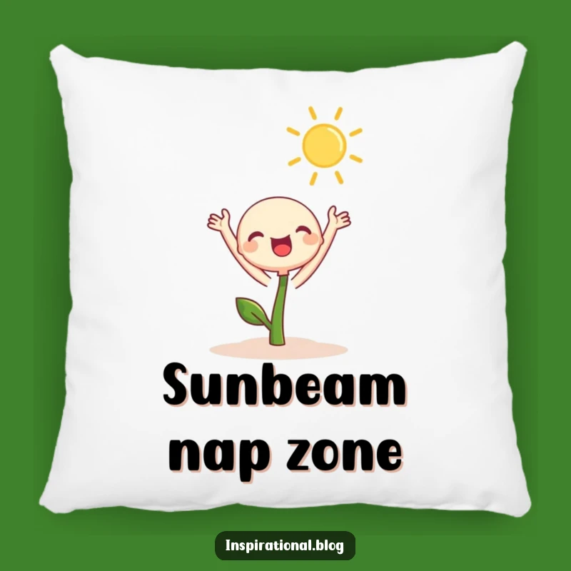 Funny Sprout Sun Reach Pillow: Cozy Comfort & Sunshine - Sweet Gift