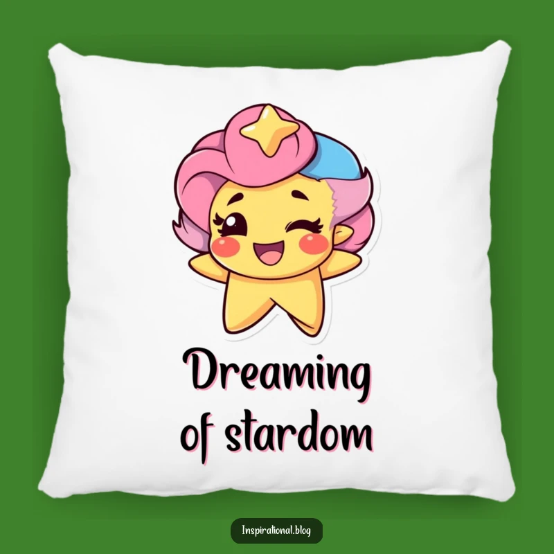 Funny Star Winking Pillow: Cozy Comfort Meets Celestial Humor with This Character.
