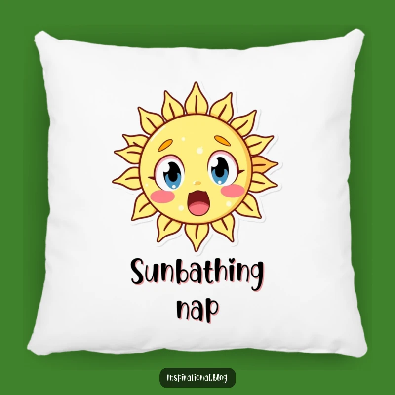 Funny Surprised Sun Pillow: Cozy Comfort with a Wide-Eyed Expression